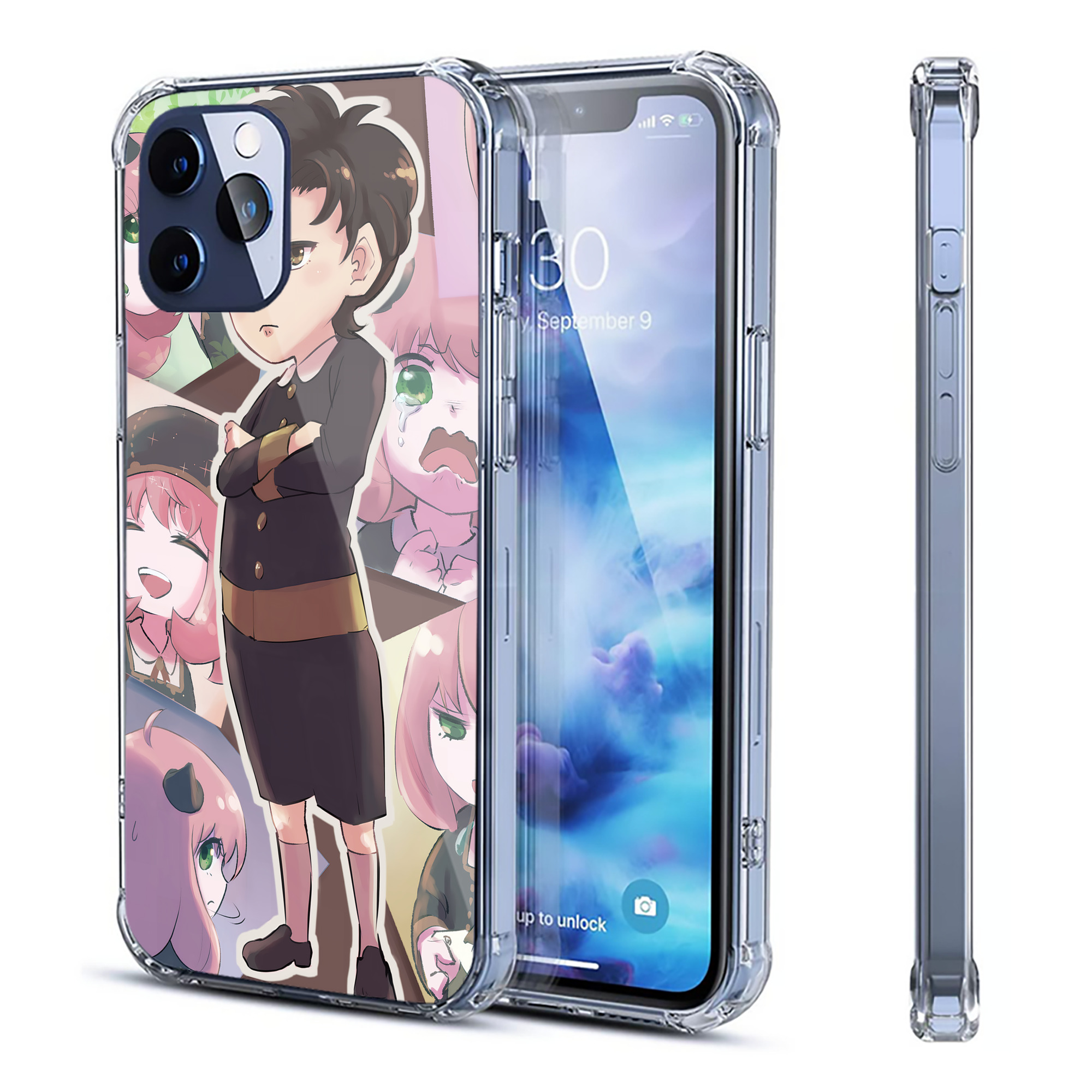 （画像用） SPY×FAMILY间谍家家酒 【iPhone 12シリーズ対応】透明スマホケース（クリアソフトケース）